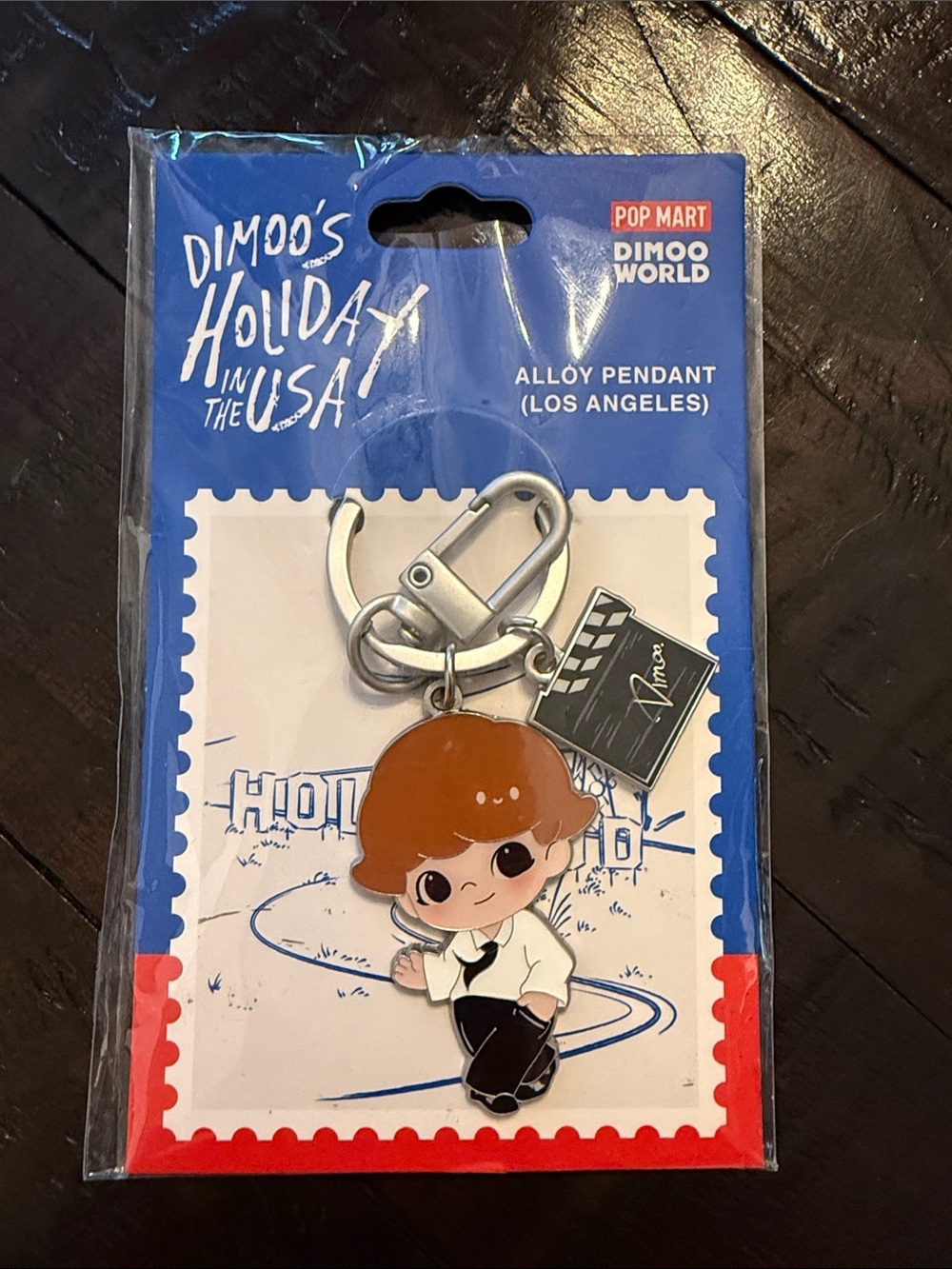 Dimoo Alloy Pendant Keychain - Holiday in the USA Dimoo